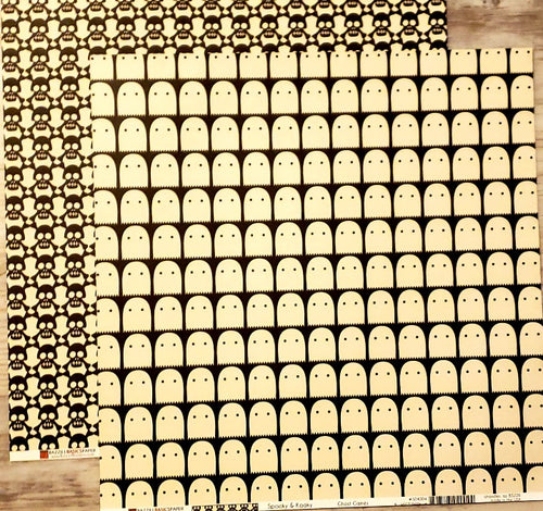 Bazzill Basics paper - Spooky & Kooky double sided paper 12 x 12