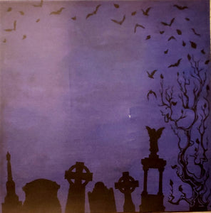 Haunted Graveyard - single sided paper 12 x 12