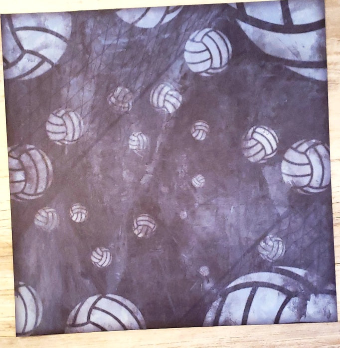 Karen foster Volleyball Dig it single sided paper 12 x 12
