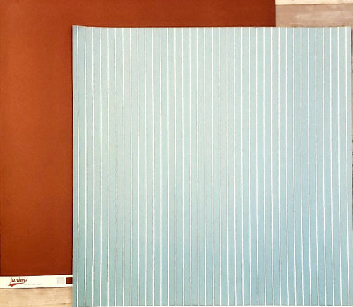 AC American Crafts - Junior - Up Up and away stripes double sided paper 12 x 12