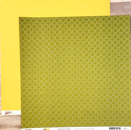 AC American Crafts - Junior - Rock on double sided paper 12 x 12