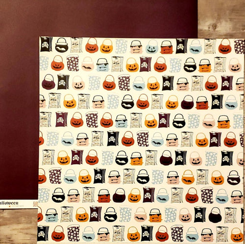 AC American Crafts - Halloween - Costume Party double sided paper 12 x 12