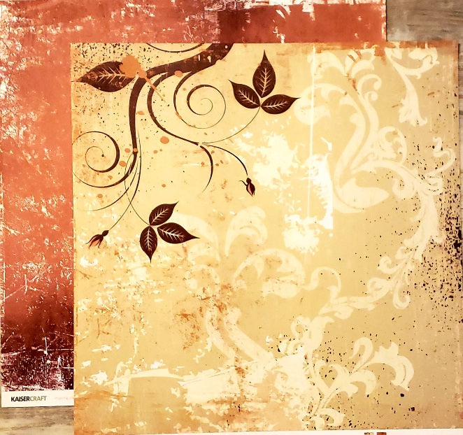 Kaisercraft - Elegance Catherine leaves double sided paper 12 x 12