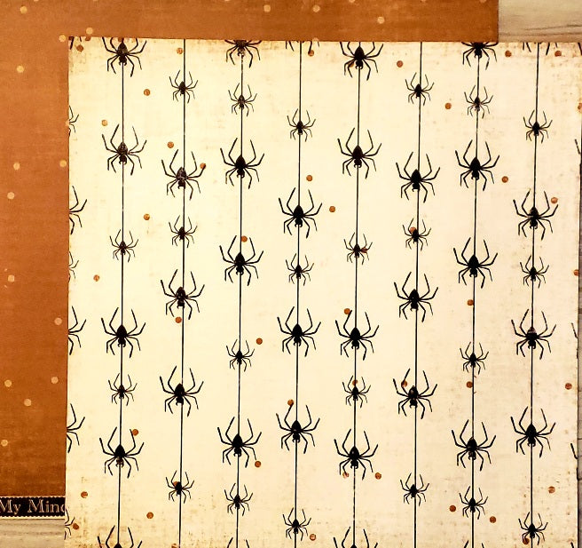 My Mind's Eye - MME - The spider's web - Spiders silk double sided paper 12 x 12