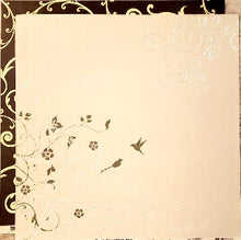 Load image into Gallery viewer, Best creations inc - Mr. And Mrs. Birds and vines Glitter double sided paper cardstock 12 x 12