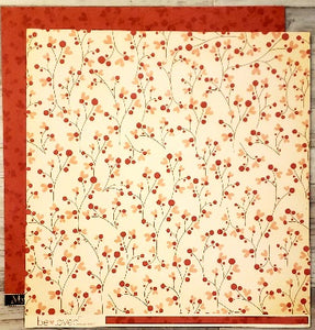 MME My minds eye - Be loved - beautiful branches double sided paper cardstock 12 x 12