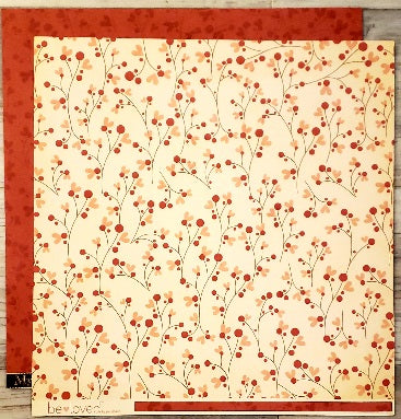 MME My minds eye - Be loved - beautiful branches double sided paper cardstock 12 x 12