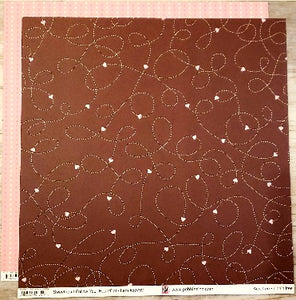 Pebbles Inc - sweetheart follow your heart dot double sided paper cardstock 12 x 12