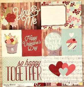 Simple stories  - you & me - double sided cardstock 12 x 12