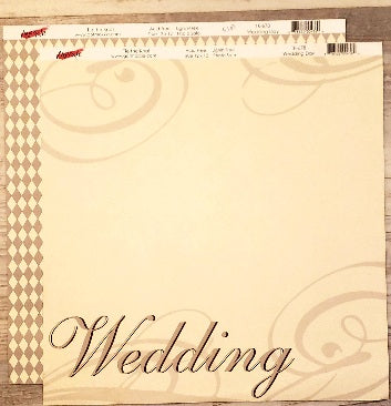 Moxxie  - Tie the knot wedding - double sided cardstock 12 x 12