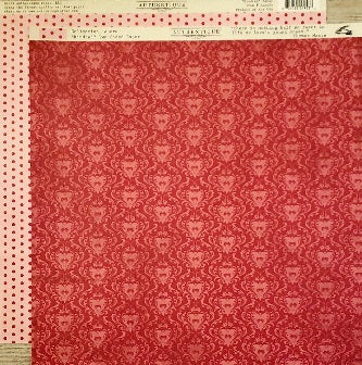 Authentique - adore kindred double sided cardstock 12 x 12