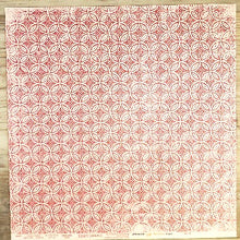 Load image into Gallery viewer, Little yellow bicycle  - sweet love love in bloom / red petals double sided cardstock 12 x 12