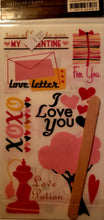 Load image into Gallery viewer, AC - American crafts - mini Marks rub ons - kiss kiss phrases