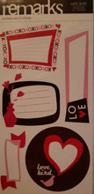 Load image into Gallery viewer, AC - American crafts - ReMarks stickers - Valentines Love birds