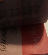 Load image into Gallery viewer, Die cuts with a view DCWV - sayings book - Love and wedding vellum quote stack colored