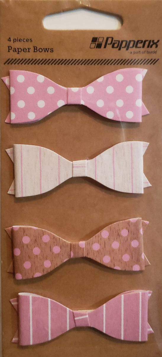Papperix shapes embellishments - party love bows