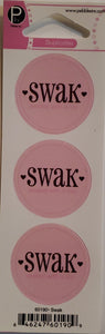 Pebbles inc -  cardstock sticker sheet - swak round seal