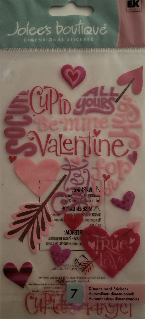 Jolee's Dimensional Sticker - cupids Target - large pack