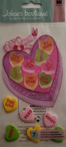 Jolee's Dimensional Sticker - sweet nothings candy heart box- large pack