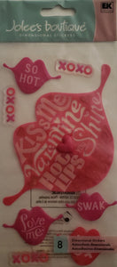 Jolee's Dimensional Sticker - Valentine kisses - large pack