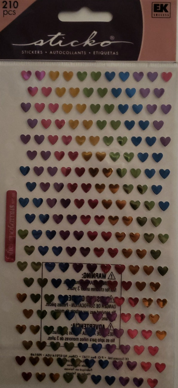 Sticko flat Sticker pack - micro Mini hearts