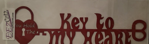 EEZ cutz custom laser cut - you hold the key to my heart title