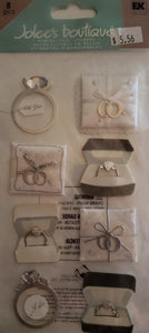 Jolee's Dimensional Sticker - engagement rings - large pack