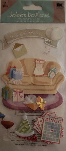 Jolee's Dimensional Sticker - bridal shower - large pack