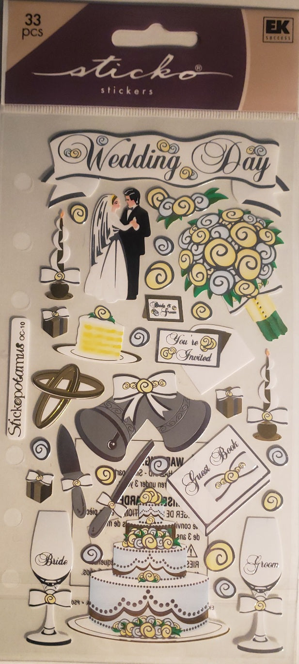 Sticko flat Sticker package - wedding day