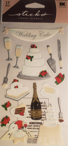 Sticko flat Sticker package - wedding cake
