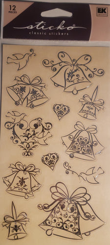 Sticko flat Sticker package - wedding bells