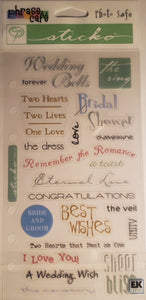 Sticko flat Sticker package - phrases cafe wedding bells