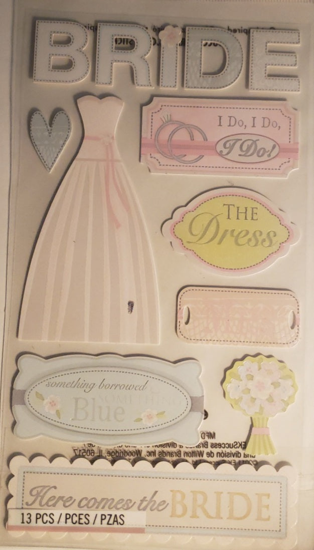 Sticko flat Sticker package - radiant bride wedding