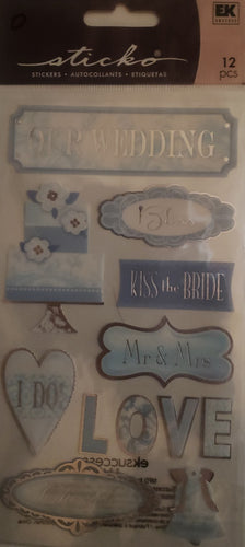 Sticko flat Sticker pack - our wedding