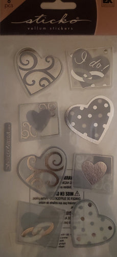 Sticko flat Sticker pack - I do's hearts