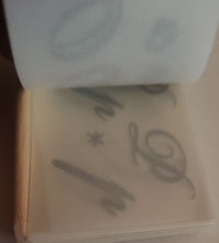 Load image into Gallery viewer, Making Memories - alphabet rub ons book - I do wedding silver metallic