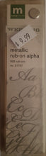 Load image into Gallery viewer, Making Memories - alphabet rub ons book - I do wedding silver metallic