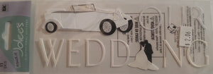 Jolee's by you Boutique Dimensional Sticker - our wedding Title - medium skinny pack
