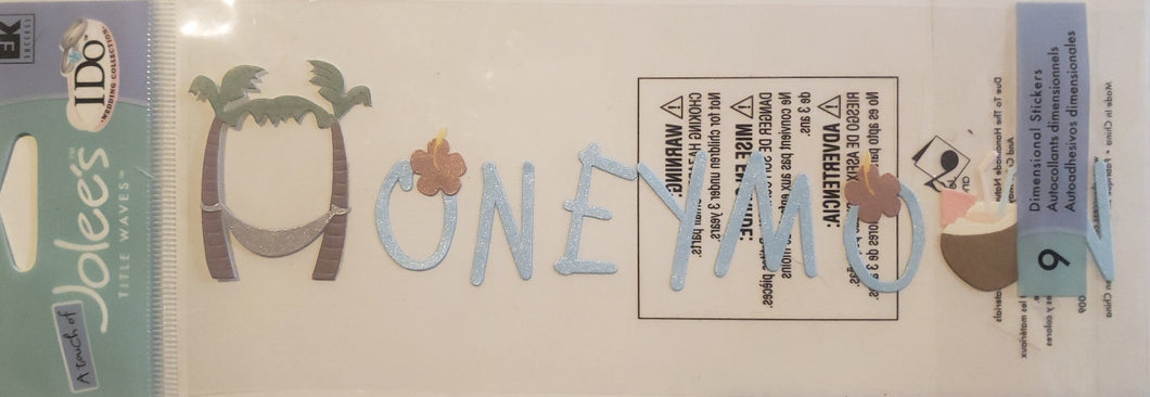 Jolee's by you Boutique Dimensional Sticker - honeymoon 1 title - medium skinny pack