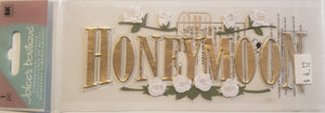 Jolee's by you Boutique Dimensional Sticker - honeymoon 2 title - medium skinny pack