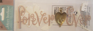 Jolee's by you Boutique Dimensional Sticker - forever and ever title  - medium skinny pack