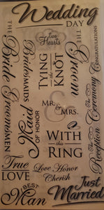 Bobunny press - flat sticker sheet - our wedding