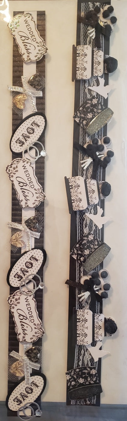 Karen Foster - dimensional sticker sheet - wedding stacked border