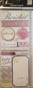 Me and my big ideas MAMBI - 1 dimensional chipboard sticker sheets - bridal shower