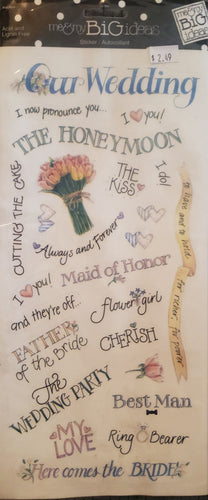 Me and my big ideas MAMBI - 1 sticker sheets - wedding sayings