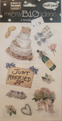 Me and my big ideas MAMBI mini - 3 sticker sheets - wedding