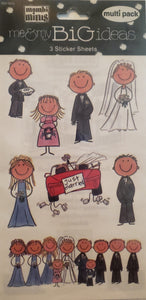 Me and my big ideas MAMBI mini kids - 3 sticker sheets - wedding