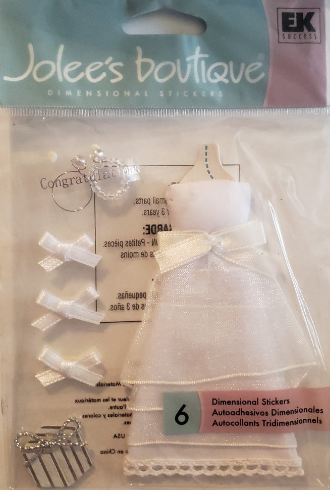 Jolee's Boutique Dimensional Sticker - bride - small pack