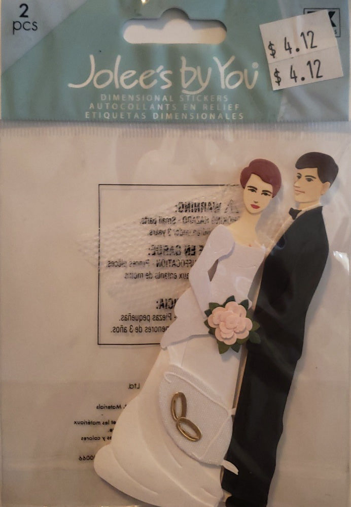 Jolee's Boutique Dimensional Sticker - cake topper 1 - small pack
