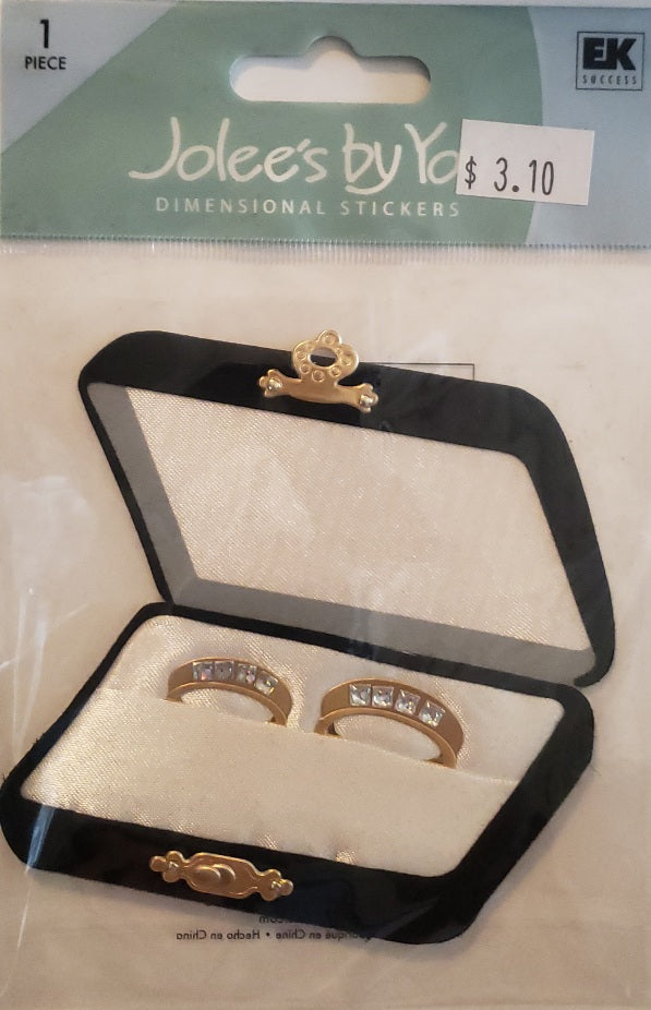 Jolee's Boutique Dimensional Sticker - wedding ring  - small pack